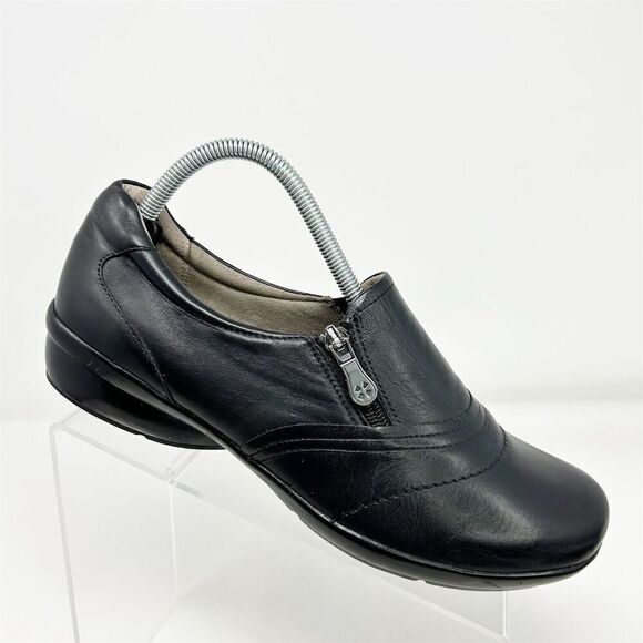 Naturalizer Women's Clarissa Black Leather Loafers Size 10M Casual Flats - Picture 1 of 13